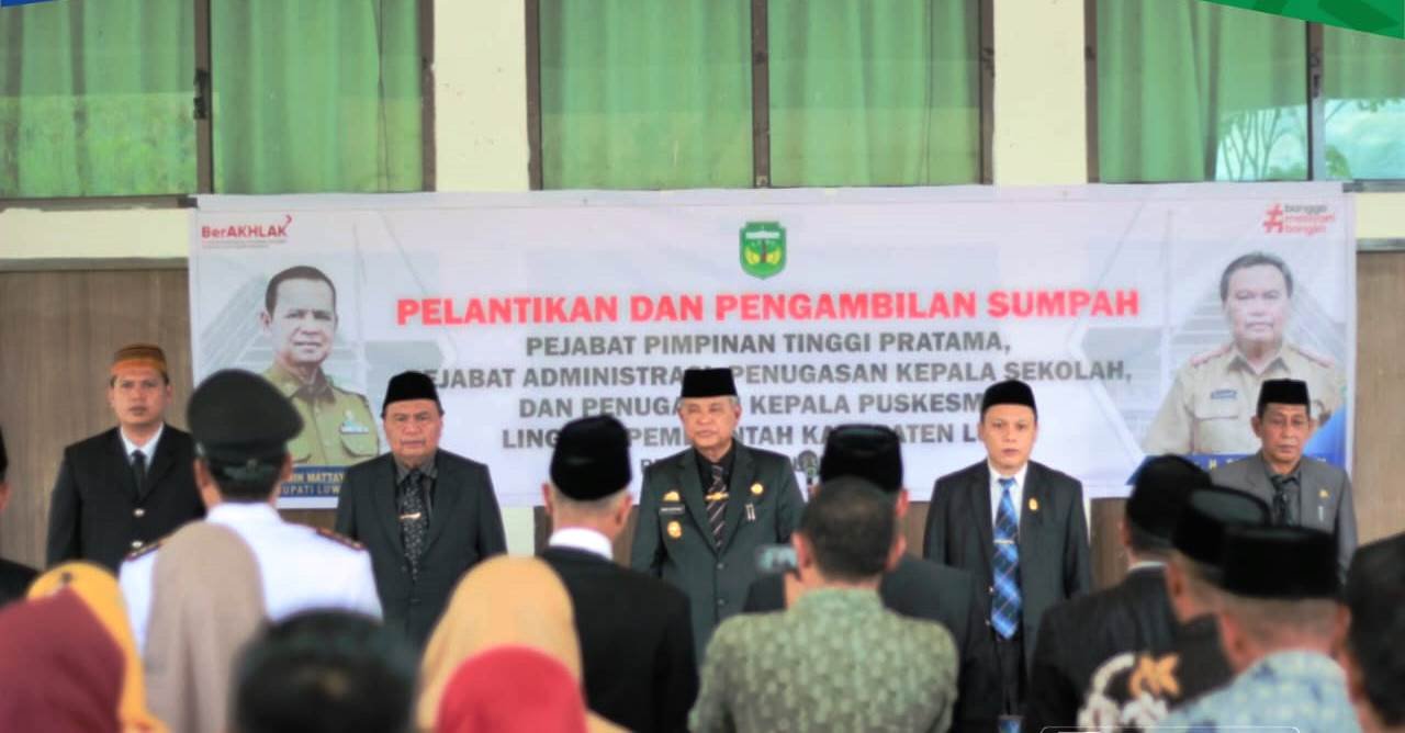 Bupati-Luwu-Lantik-Pejabat-Eselon-II-dan-III-di-Awal-Tahun