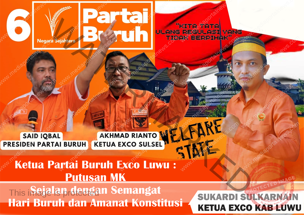 Ketua Partai Buruh Exco Luwu, Sukardi Sulkarnain