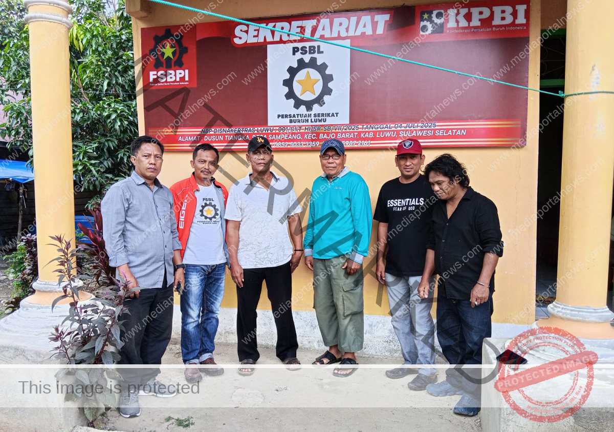 Peresmian Sekretariat Persatuan Serikat Buruh Luwu di Momentum Hari Kemerdekaan