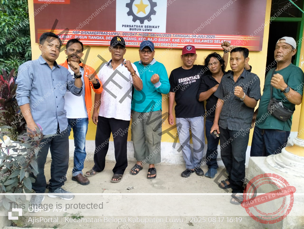 Peresmian Sekretariat Persatuan Serikat Buruh Luwu