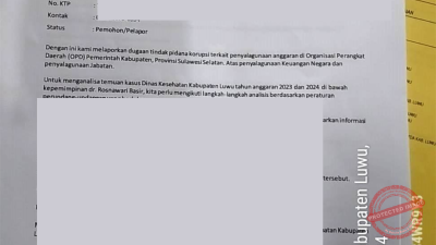 Soal Permintaan Audit Kasus TIPIKOR Kepala Dinas Kesehatan Luwu, Ketua DPD Ferari Sulsel dan Sejumlah Lembaga Hukum Makassar Mendesak Aparat Penegak Hukum Gerak Cepat 2 Soal Permintaan Audit Kasus TIPIKOR Kepala Dinas Kesehatan Luwu