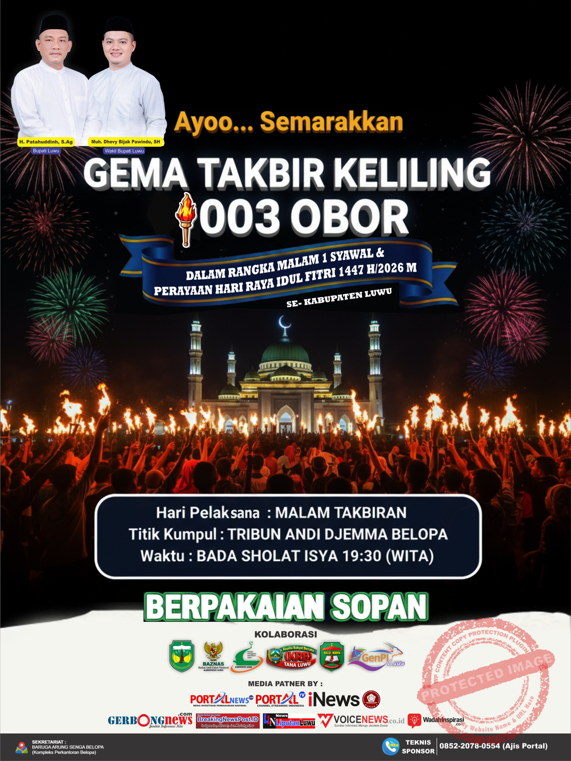 Ayoo… Ikuti & Semarakkan Gema Takbir Keliling 1003 Obor se-Kabupaten Luwu Tahun 2026 3 Gema-Takbir-Keliling